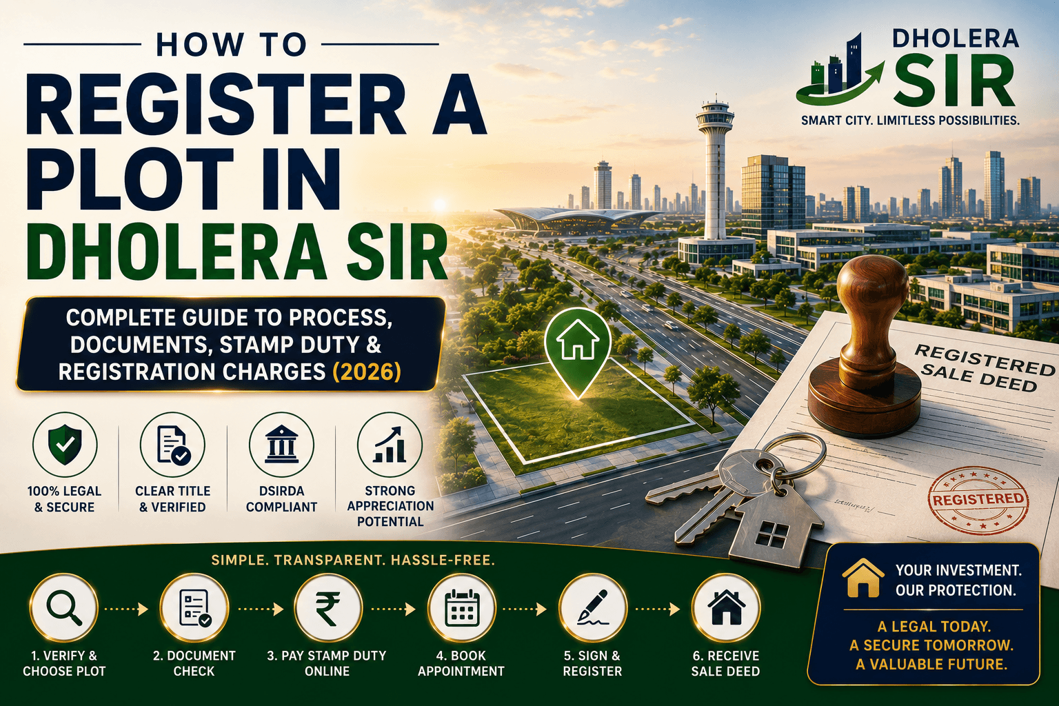dholera sir plot stamp duty 
