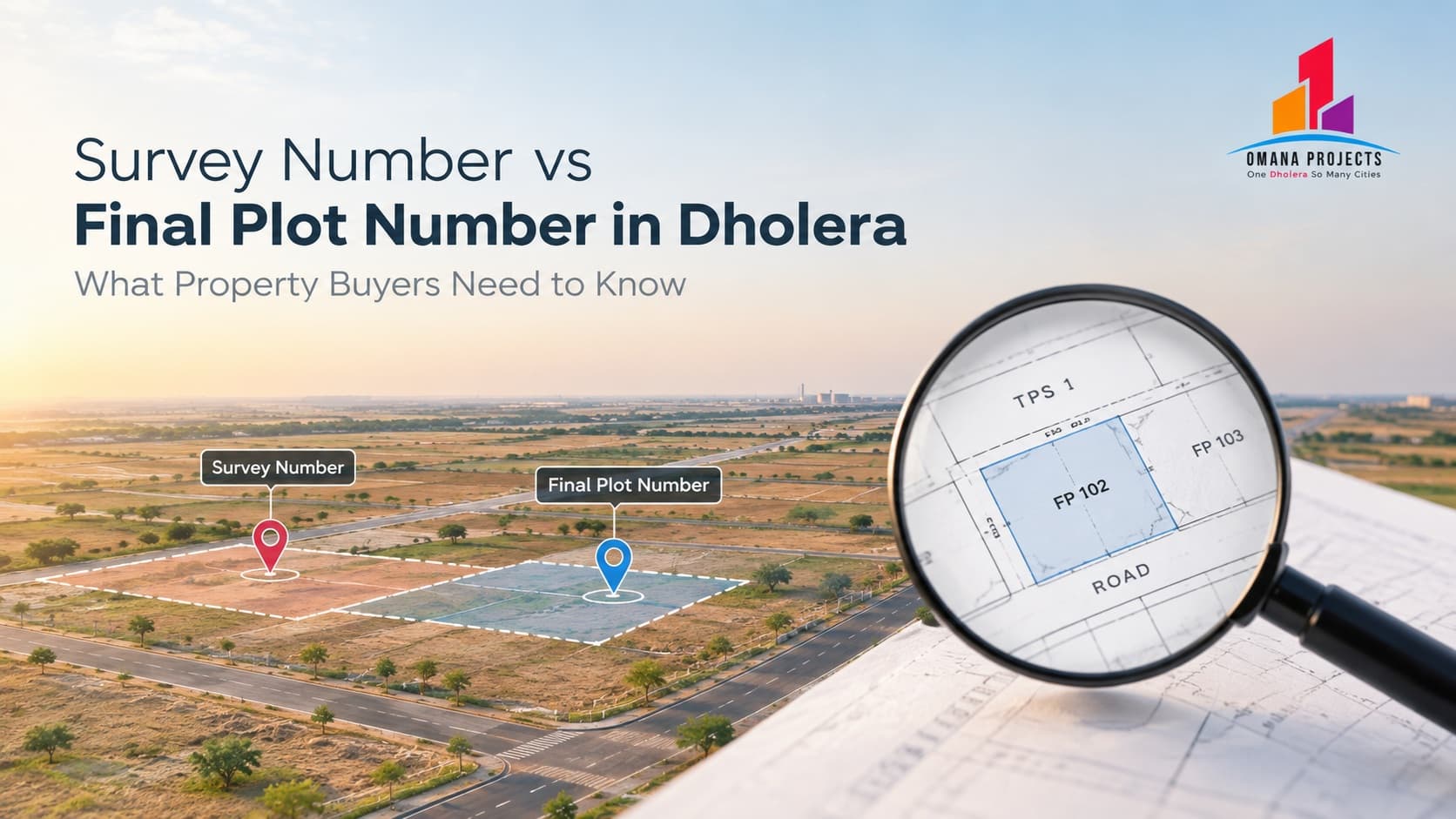Survey no vs final plot number in dholera