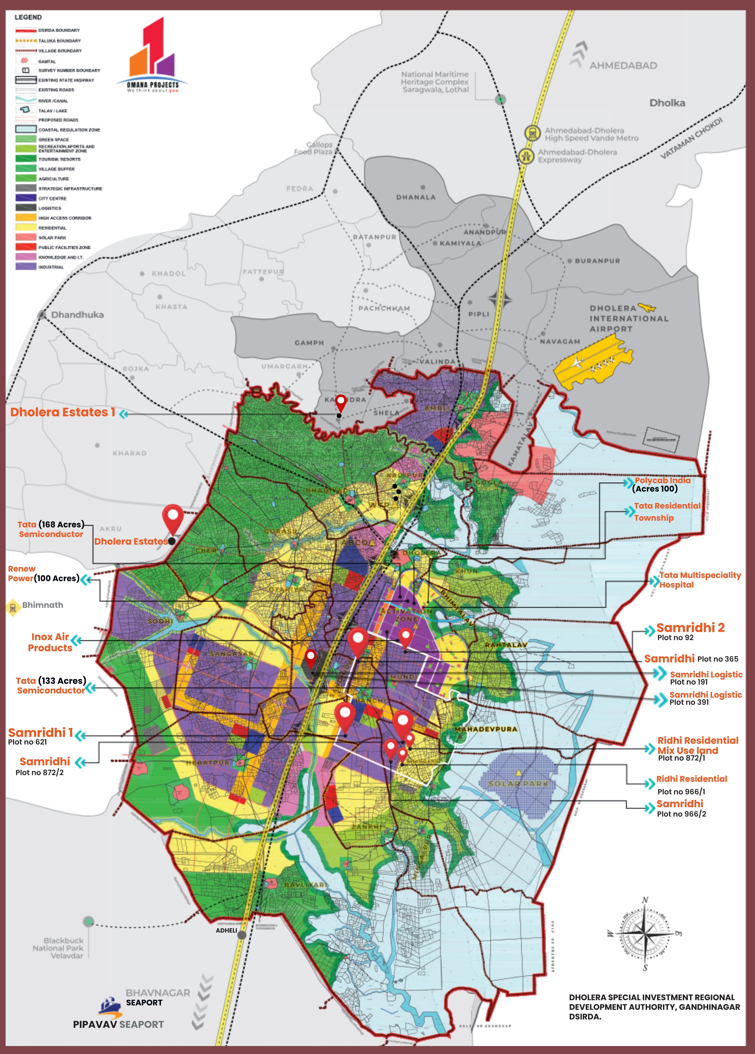 dholera sir map
