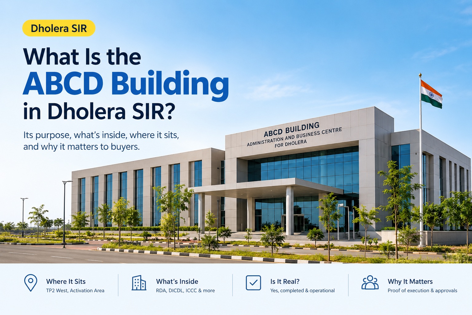 ABCD Building Dholera SIR administrative and business centre exterior